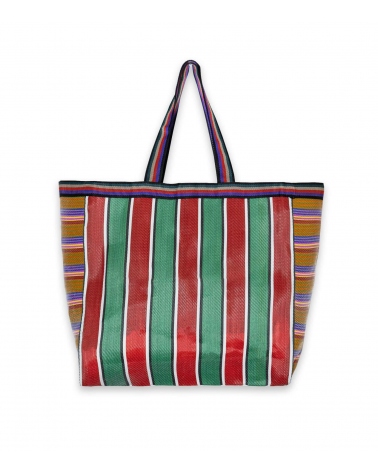 Shopping bag - red and green