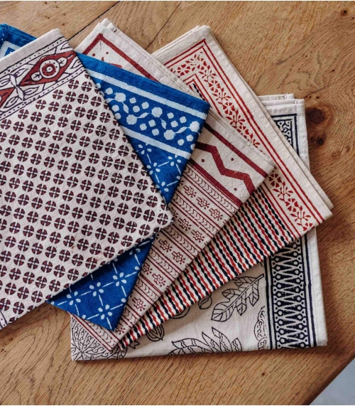 Serviette de table en coton Jamini