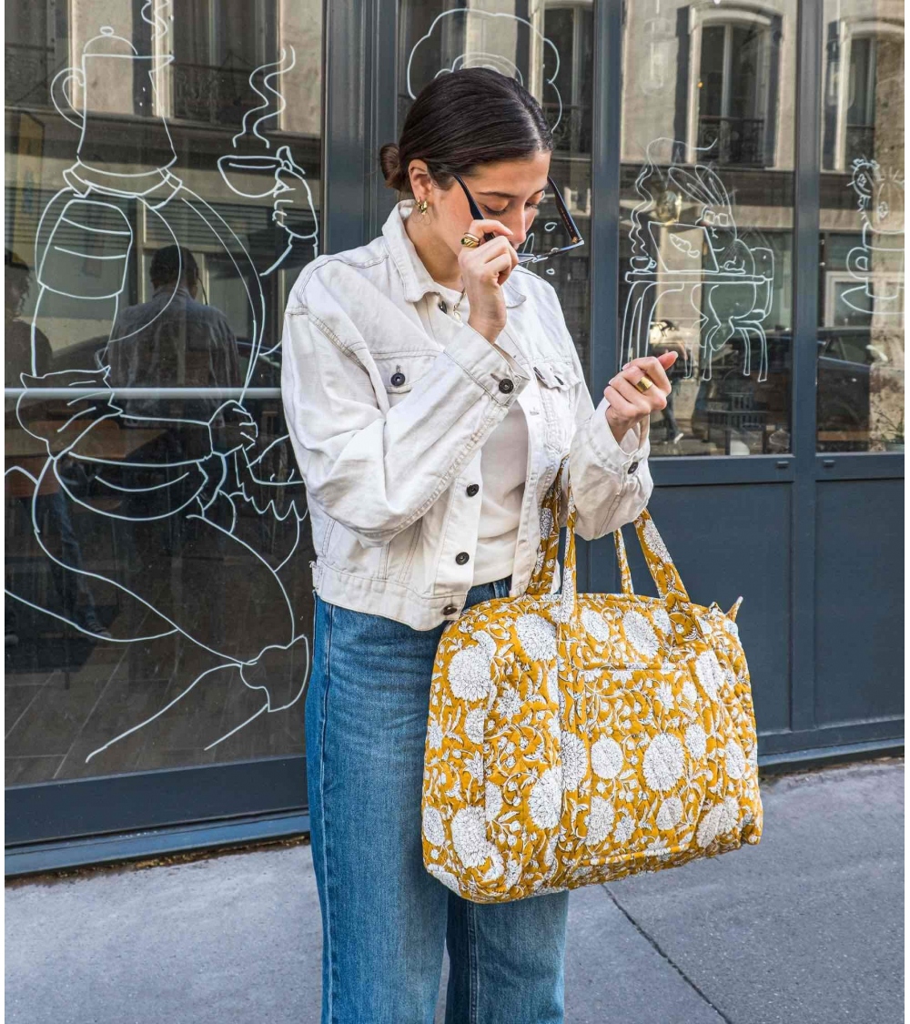 Week-end bag Surya - mustard yellow
