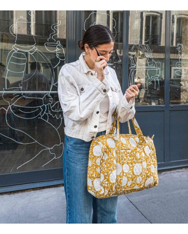 Week-end bag Surya - mustard yellow