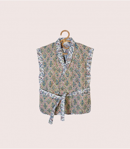 Indian jacket size S/M - sage green