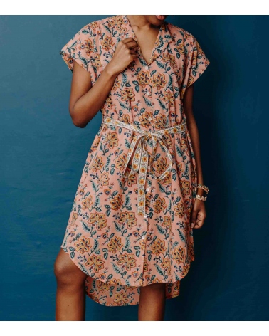 Short-sleeved shirt dress Rang