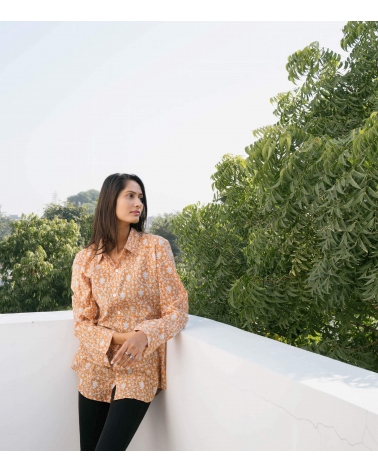 Chemise imprimée - bronze