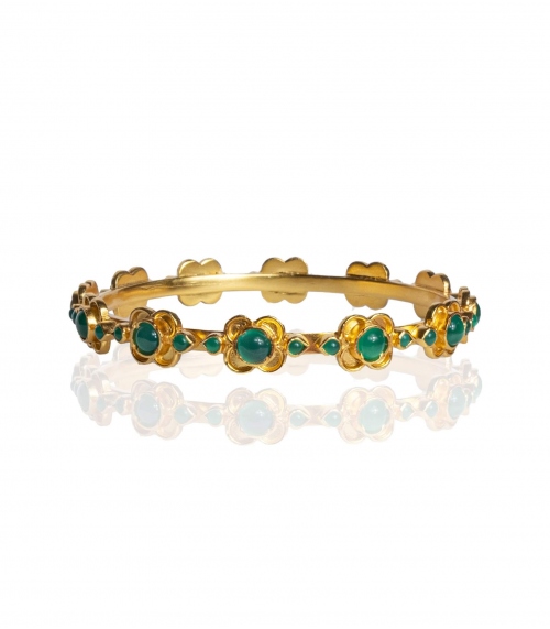 Jonc indien en onyx vert