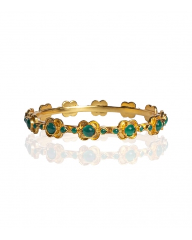 Jonc indien en onyx vert