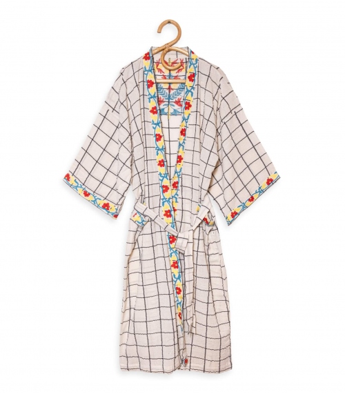 Hand embroidered Kimono