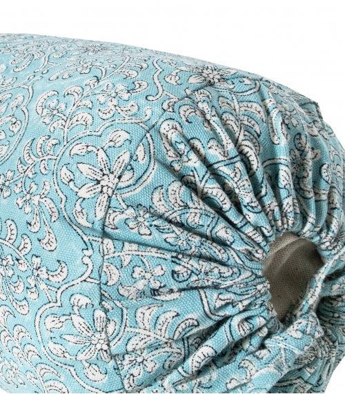 Housse de Coussin Bolster - Carma bleu turquoise