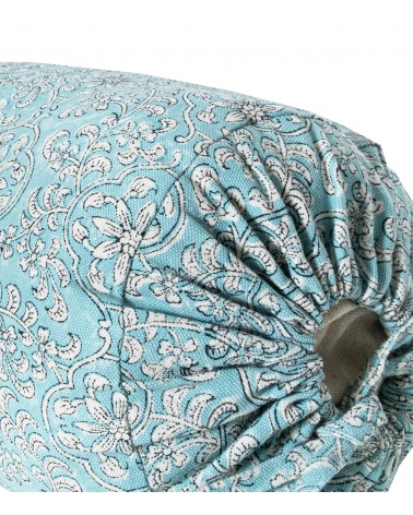 Housse de Coussin Bolster - Carma bleu turquoise