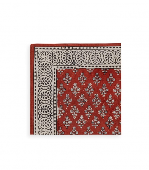 Floral bandana - red