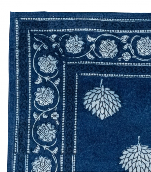 Indigo blue hair bandana