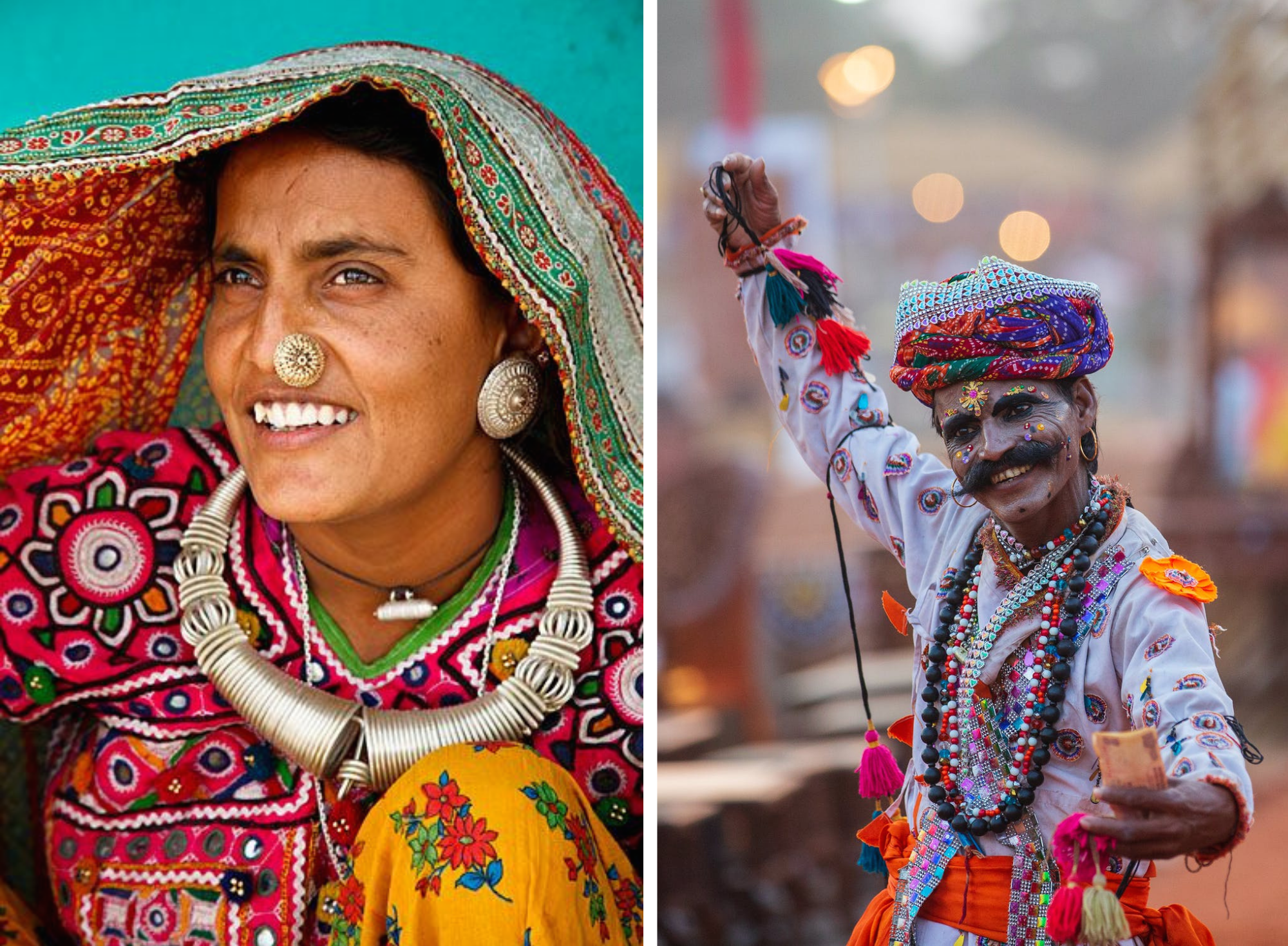 Femme indienne, homme indien