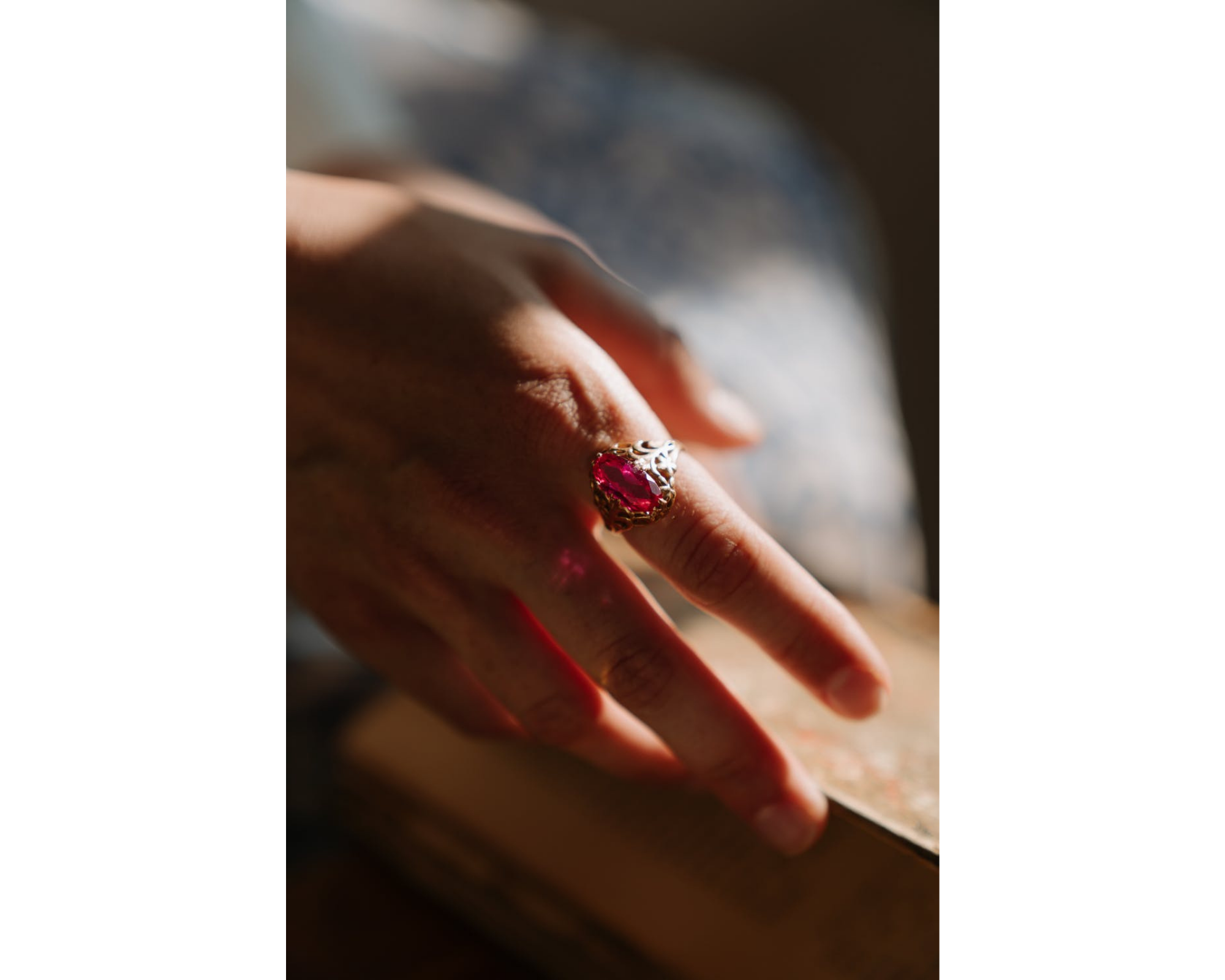 Bague en rubis