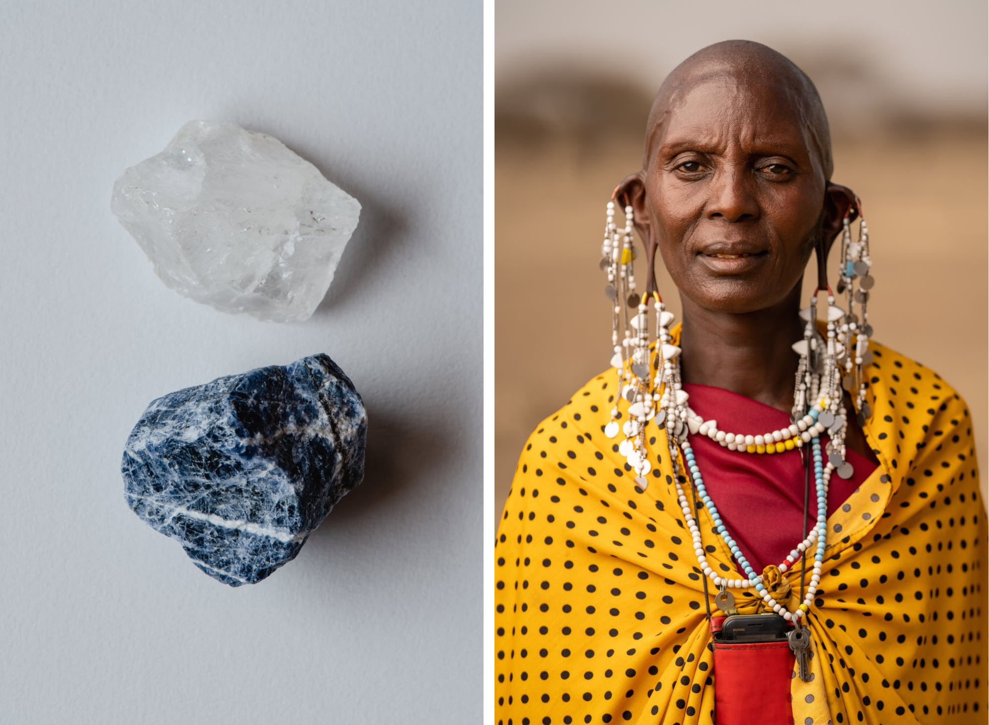 Tanzanite, femme Masai