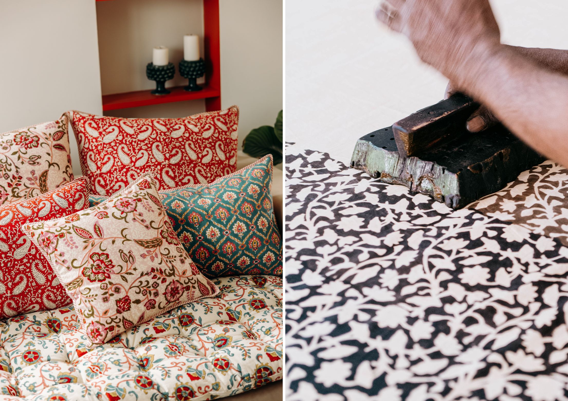 Coussins Jamini, Blockprint Jamini