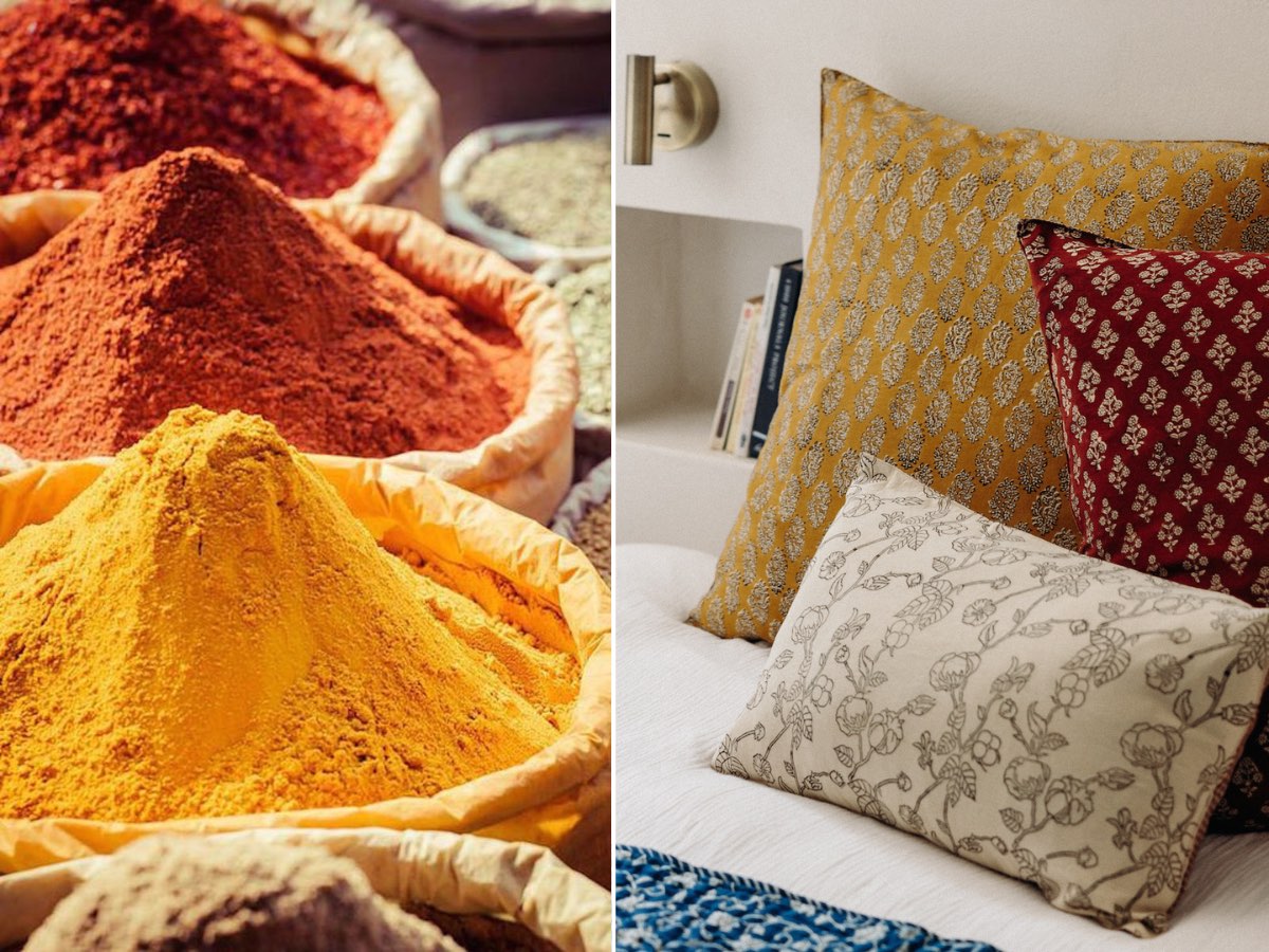 Turmeric in our home decoration