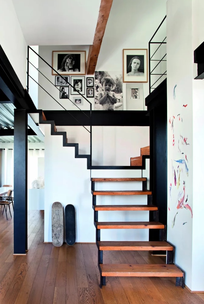 mid century furniture and glass lighting