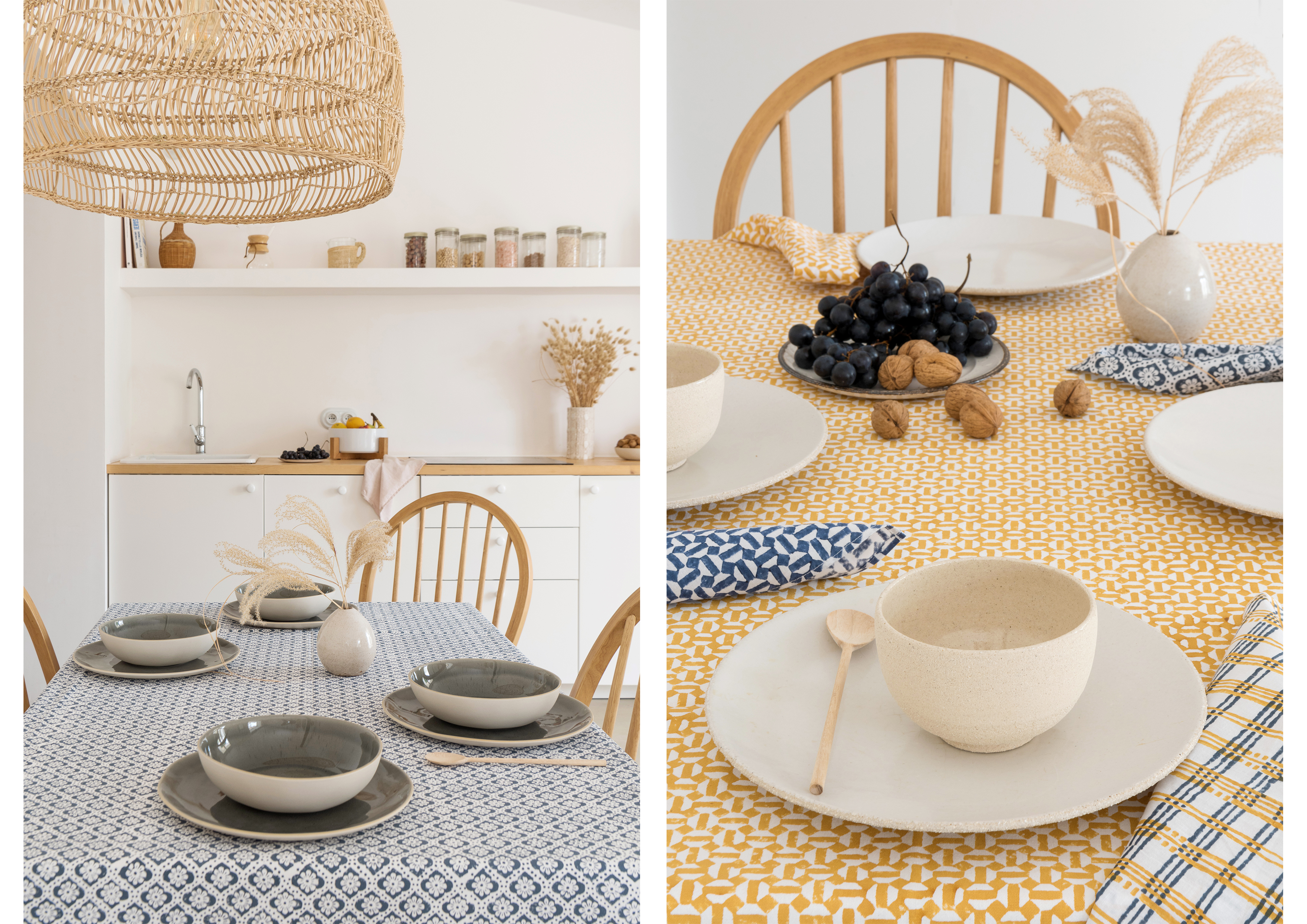 organic table linen and table jamini