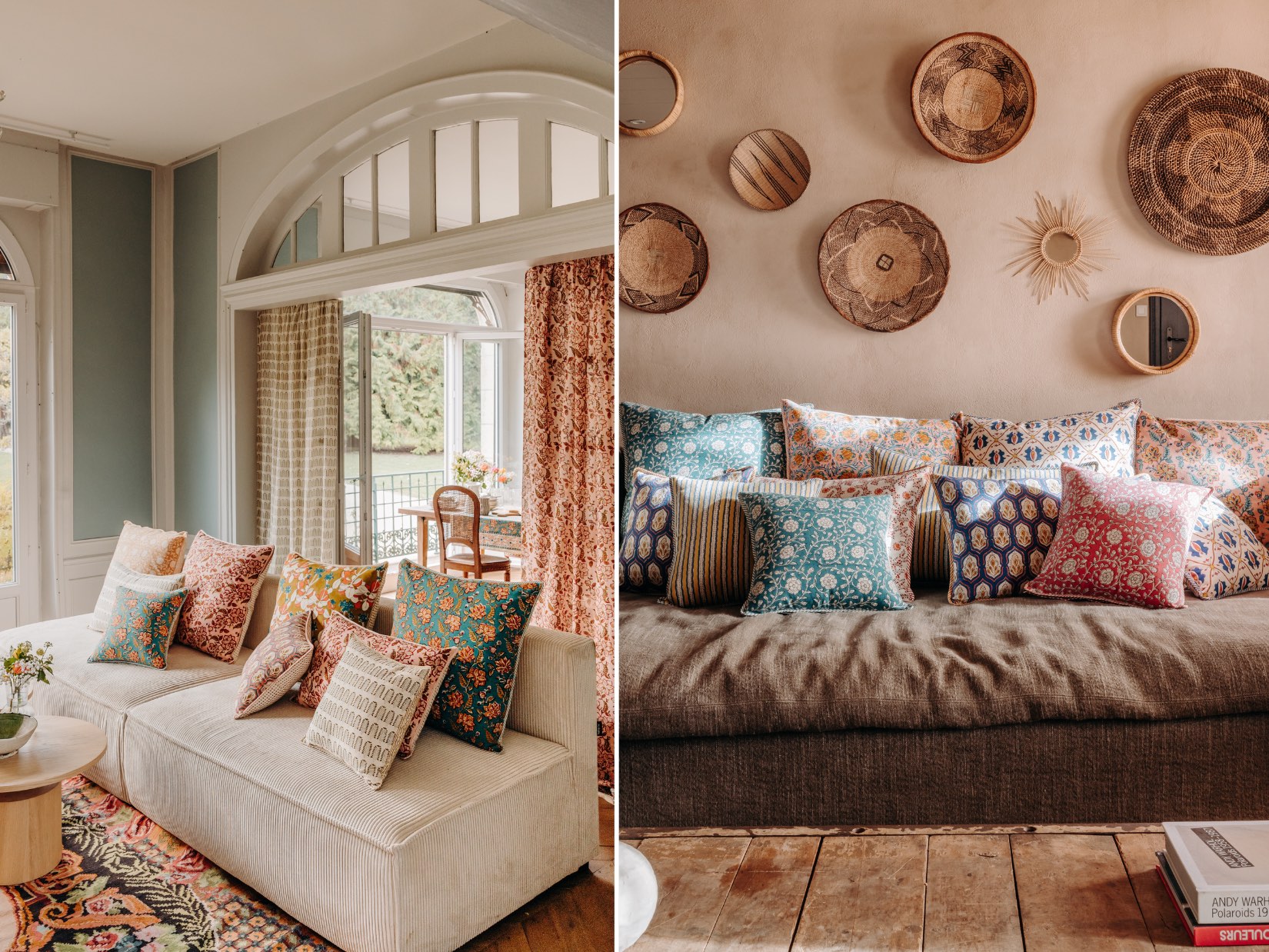 Déco intérieure, coussins Jamini
