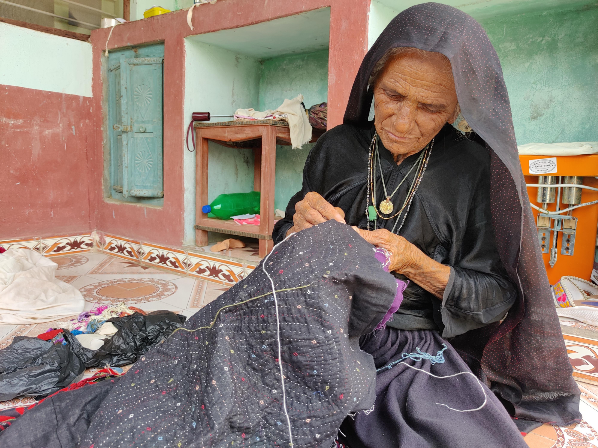 Woman weaver, India