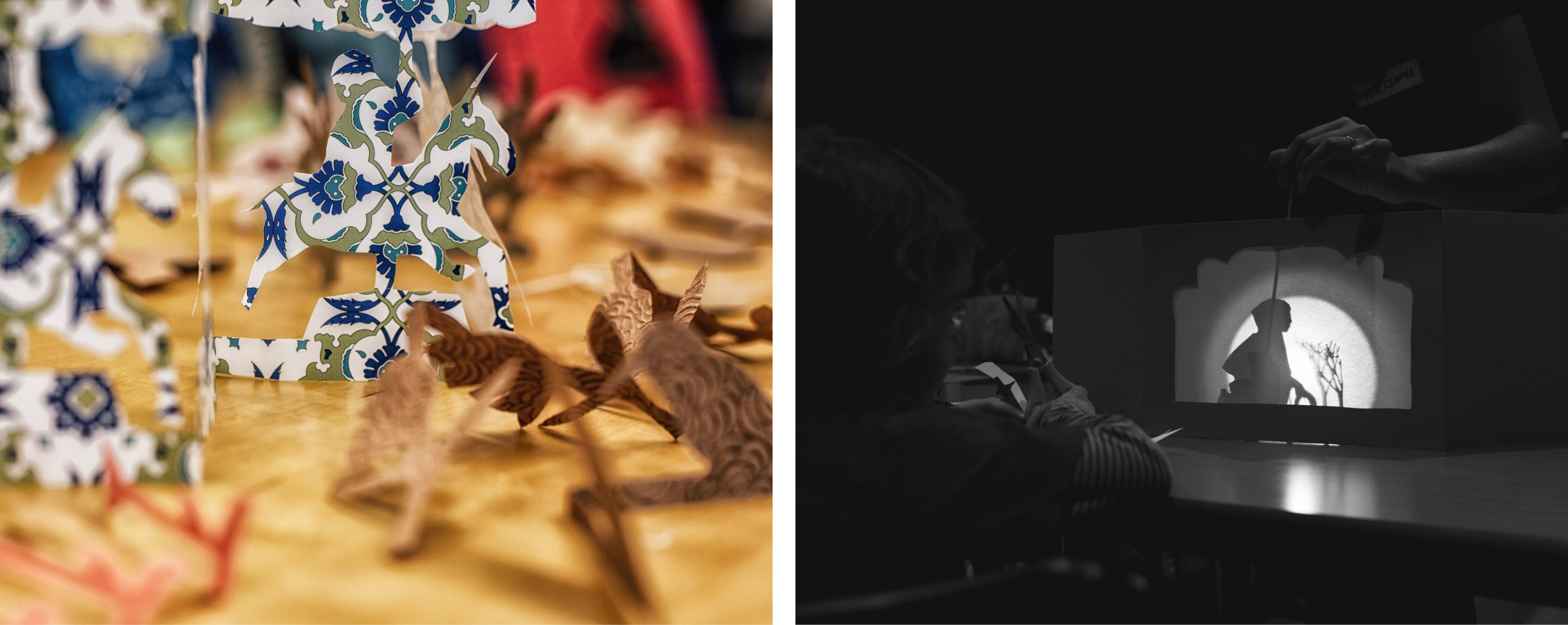 shadow puppets, paper-theatres
