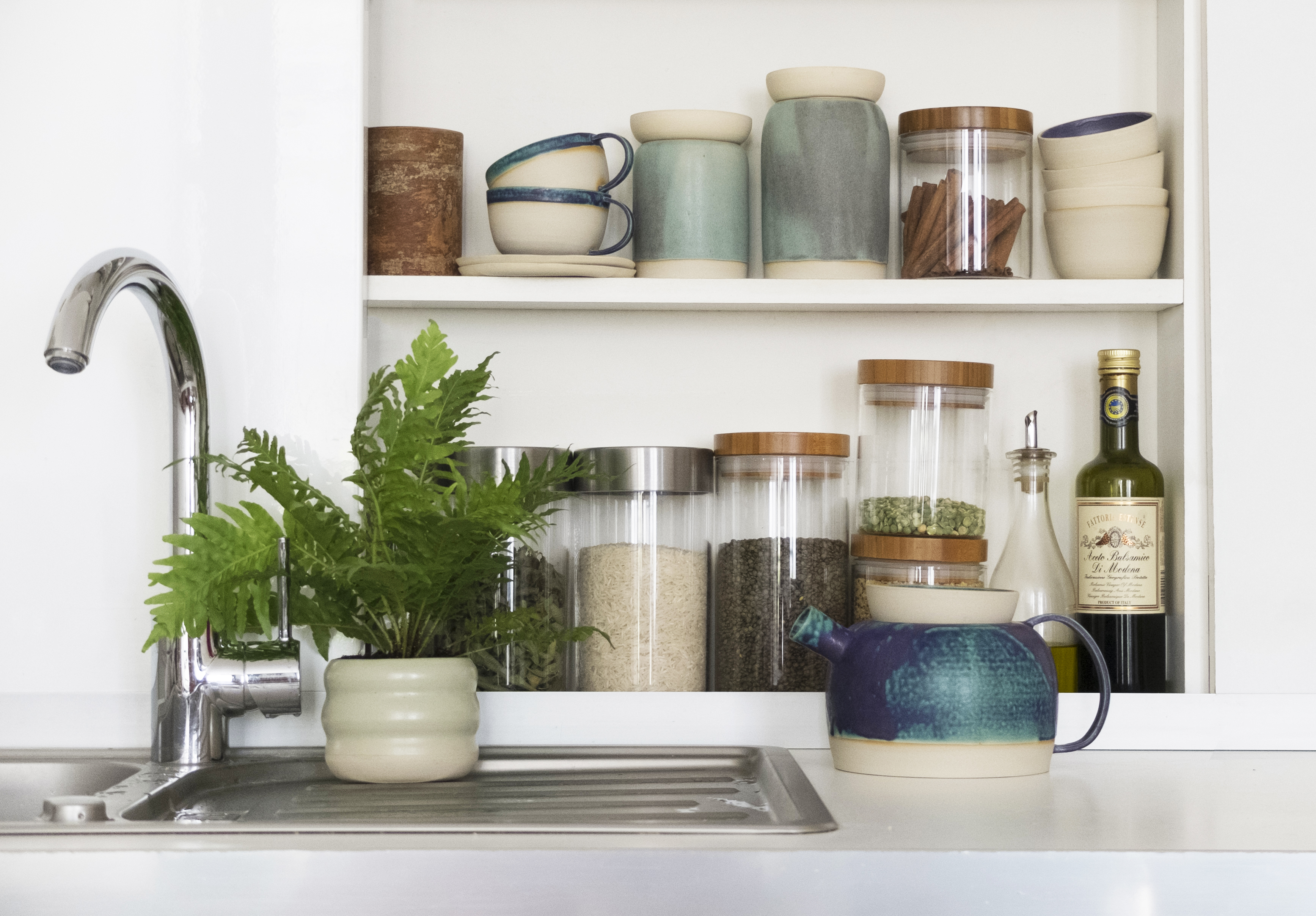 kitchen storage and ceramic
