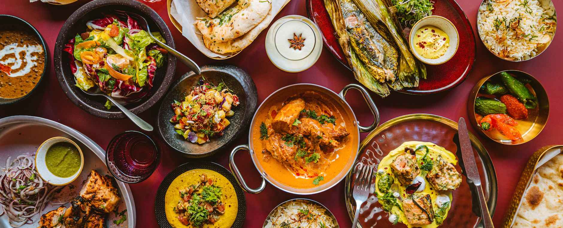Indian food at Jugaad restaurant