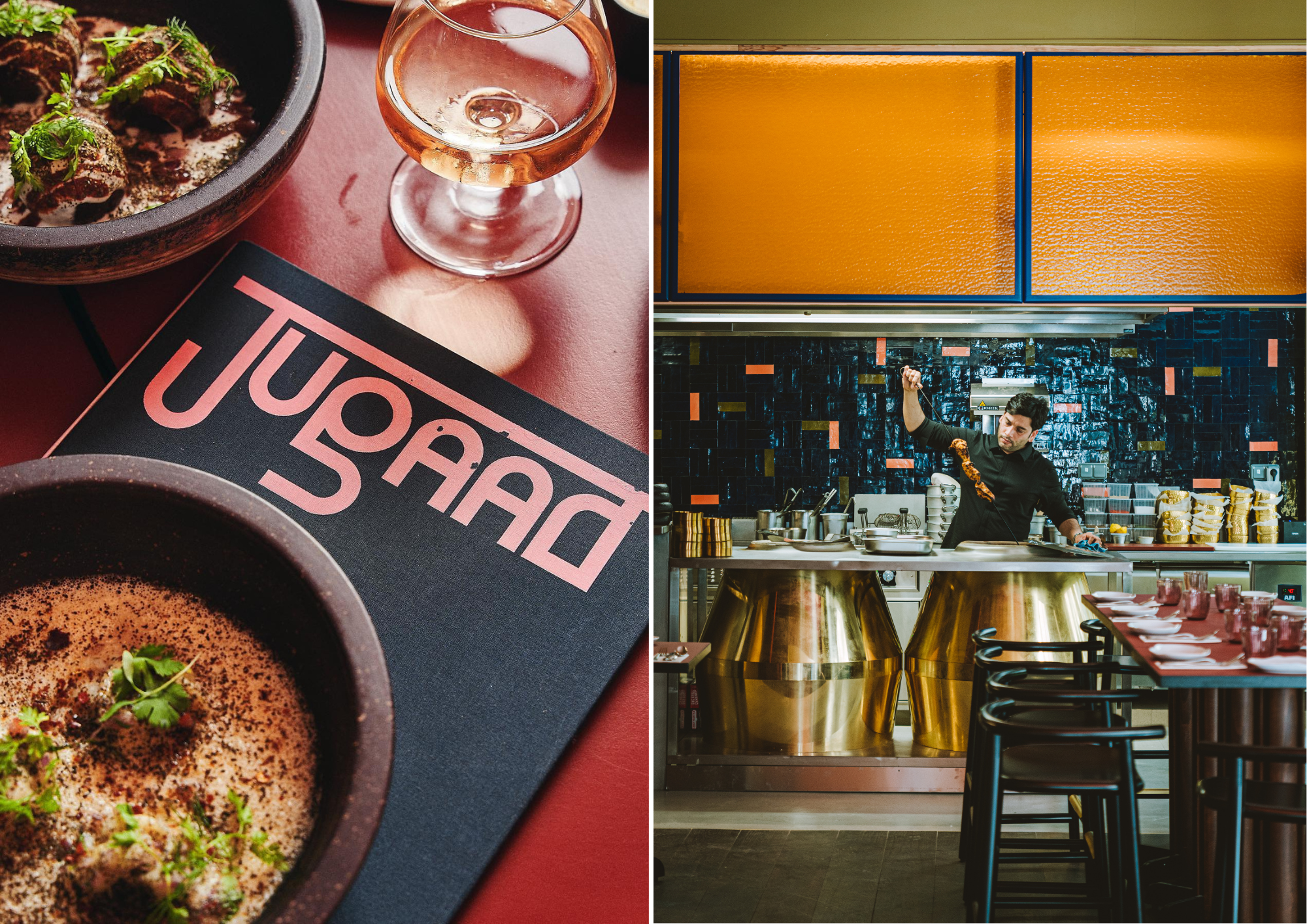 Indian cuisine at Jugaad restaurant in Paris