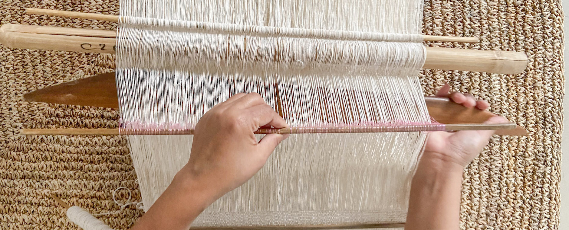 Hand weaving in the beautiful state of Nagaland, India