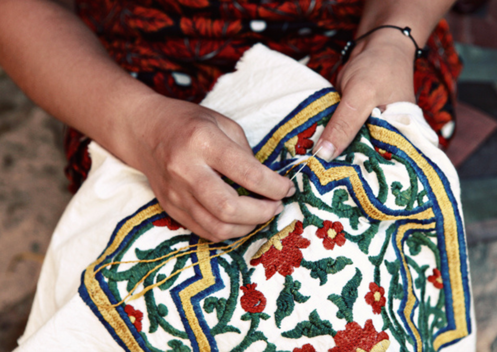 Traditional embroidery technique - suzani