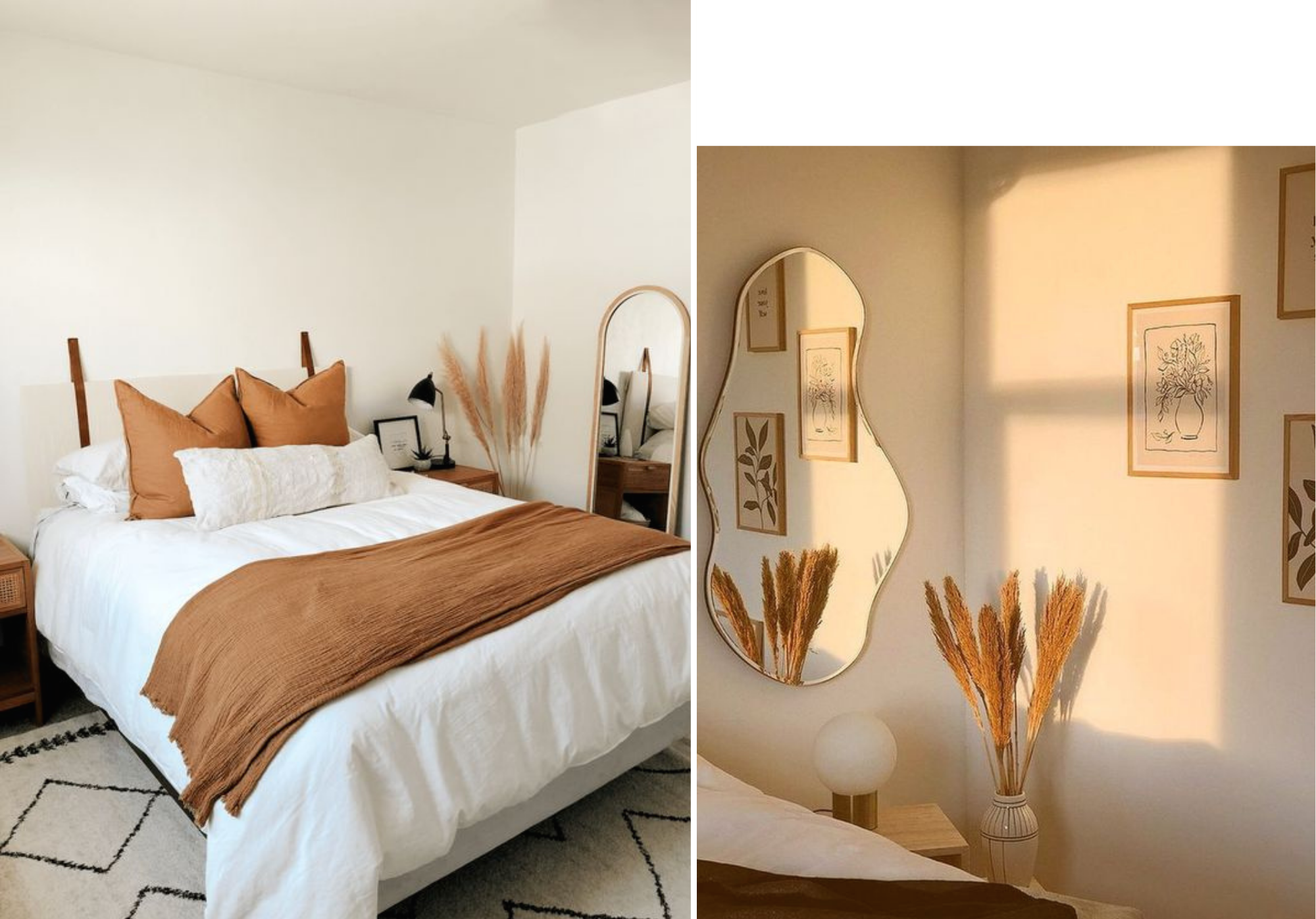 Chambre à coucher boho chic