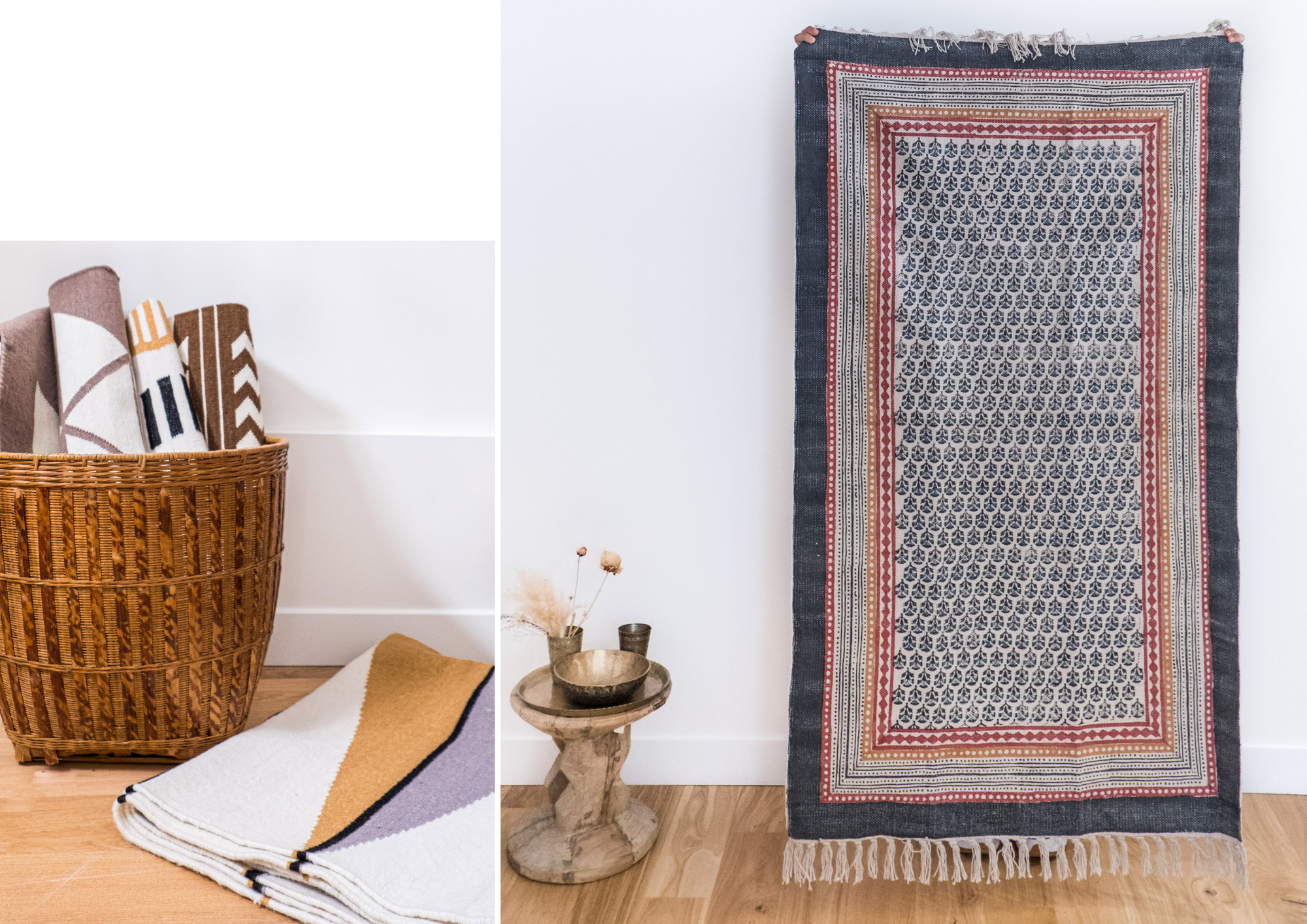 Tapis indiens façonnés à la main par nos artisans experts