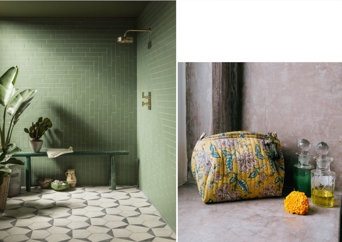 Green mood with a green bathroom!
