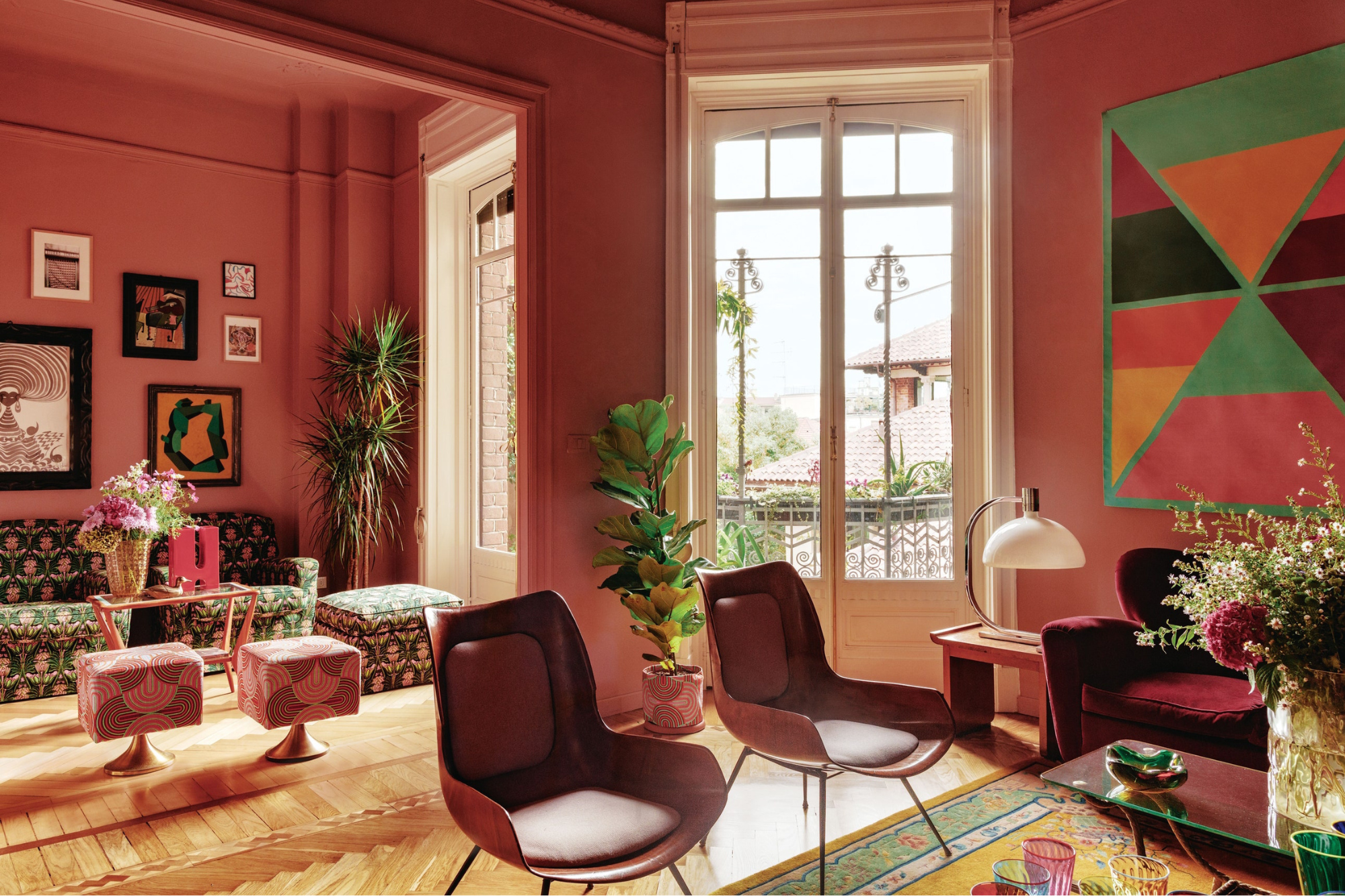 Appartement de la designer J.J. Martin à Milan par Matthieu Salvaing pour AD Magazine