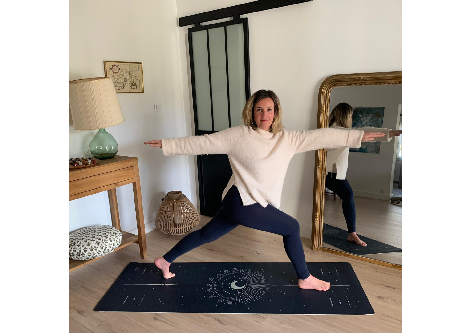 Mathilde Corbin, founder of the French yoga accessories brand Yogom