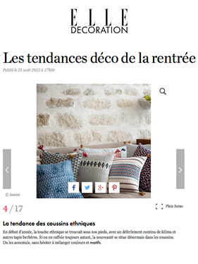 Elle Déco août 2015